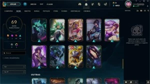 VENDO CONTA LOL - 69 SKINS - 1139 REAIS GASTOS - League of Legends