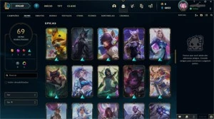 VENDO CONTA LOL - 69 SKINS - 1139 REAIS GASTOS - League of Legends