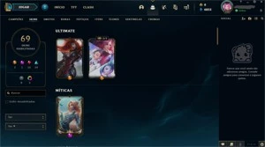 VENDO CONTA LOL - 69 SKINS - 1139 REAIS GASTOS - League of Legends