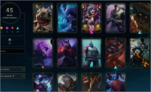 conta LoL unranked 45 skins - League of Legends