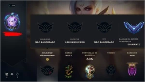 3115 RP, FULL Eternos, Criada em 2013, Main Riven, 218 Skins - League of Legends LOL