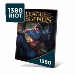 League Of Legends Cartão 1380 Rps - Lol Riot Points Brasil