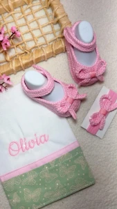 Kit Bebê Olívia - Artesanato e Personalizados