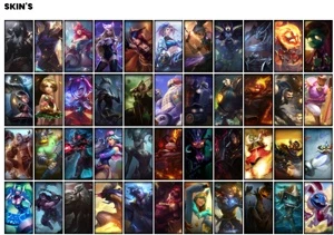 Conta prata 3 com 141 Champs e 163 Skins + 1 Prestigios - League of Legends LOL