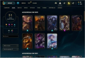 CONTA LOL FULL ACESSO PRATA 3 LV82 - League of Legends