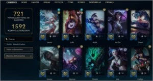 Conta de 9 Anos no League of Legends LOL