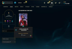 Conta Mestre com 25 Champs e 1 Skin + 7 Fragmentos - League of Legends LOL
