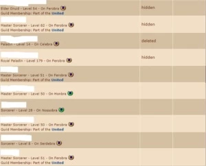 Vendo RP 179 Ferobra com varios makers 79 dias de vip 21/05 - Tibia