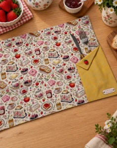 Jogo Americano Individual com Bolso - 40 x 30 cm - Artesanato e Personalizados