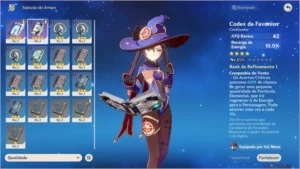 GENSHIN IMPACT - AR7 - MONA COM SUCROSE C1 E ARMAS 4*
