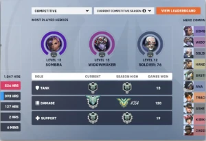 Conta overwatch top 500 muitas skins, moedas e passes - Blizzard