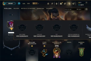 Unranked com 90 Champs e 40 Skins