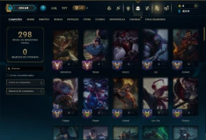Unranked com 90 Champs e 40 Skins - League of Legends LOL