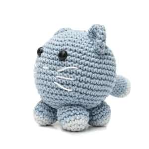 Gato Bola em amigurumi - Artesanato e Personalizados