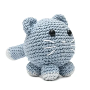 Gato Bola em amigurumi - Artesanato e Personalizados
