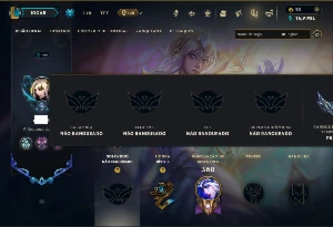 Unranked com 105 Champs e 76 Skins ( ADC / SUP ) - League of Legends LOL