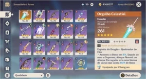 VENTI + XIAO + QIQI + ESPADÃO ORGULHO CELESTIAL [AR43] - Genshin Impact