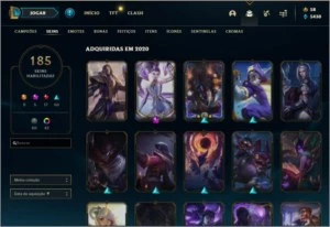 Pra vender rapido Conta Lol d1 Todos campeões e 185 Skins - League of Legends