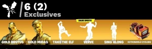 Conta Fortnite 74 Skins/ Gold Midas /Fireworks/ Dark Rex / M