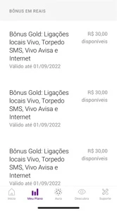Bônus Gold Saldo Operadoras - Outros