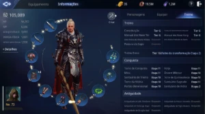 Guerreiro, 73 Lvl, 105K Poder, Pets Epicos, Gemas Epicas - MIR4