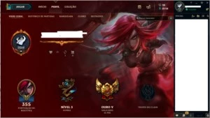 Conta league of legends GOLD LOL