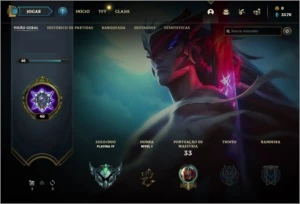 CONTA PLATINA SMURF COM O WR ALTO - League of Legends LOL