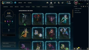 CONTA UNRANK, SEM BAN, 270 SKINS, LVL 271 - League of Legends LOL