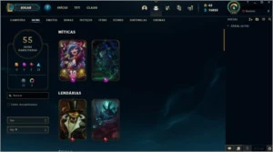 Conta Gold 4 quase todos os campões - League of Legends LOL