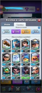 Clash royale conta nível 12, bem upada, todas as cartas