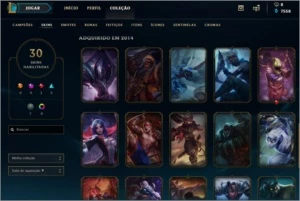 Vendo conta platina lol +100 champ e 30 skins - League of Legends