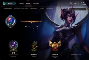 CONTA LEAGUE OF LEGENDS TEMPORADA 2 - ELO ATUAL: GOLD LOL