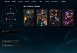 PLATINA 4 | 29 SKINS | MAIN ADC | 40 ESSENCIA MITICA | LOL - League of Legends