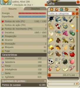 ROUBLARD LVL 200 SPIRITIA 12.301 PONTOS DE CONQUISTA - Dofus