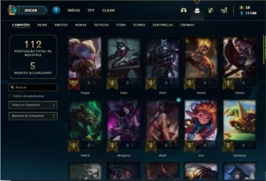 Conta Unranked com 52 champs e 14 Skins - League of Legends LOL