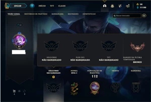 Conta Unranked com 52 champs e 14 Skins - League of Legends LOL