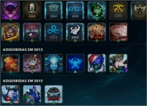 Conta top + de 320 skins all champs muitos anos de conta - League of Legends LOL