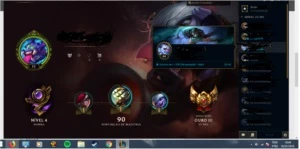 Conta LoL 21 champs e 7 skins Ouro 3 - League of Legends