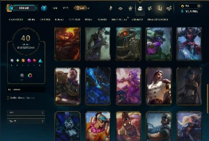Prata 3 com 105 Champs e 40 Skins +5 Fragmentos - League of Legends LOL