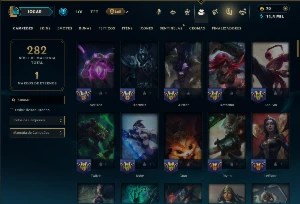 Prata 3 com 105 Champs e 40 Skins +5 Fragmentos - League of Legends LOL