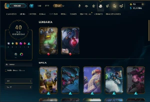 Prata 3 com 105 Champs e 40 Skins +5 Fragmentos - League of Legends LOL