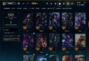 Prata 3 com 105 Champs e 40 Skins +5 Fragmentos - League of Legends LOL