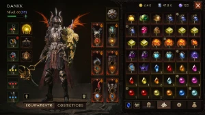 Diablo Immortal Necro 60(89), Combate 12317; Resso 1035!