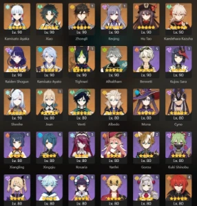 Conta End Game Ar 60, Bem Upada, Varios Bis + Banner Garanti - Genshin Impact