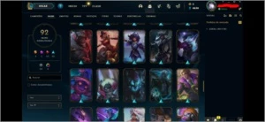 Conta League of Legends, Level 139, 92 Skins, 90 Champs LOL