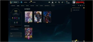 Conta League of Legends, Level 139, 92 Skins, 90 Champs LOL