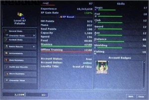 Paladin Lutabra - Tibia