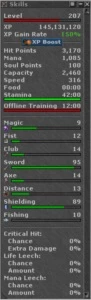 Ek 207 sword 95/89 firmera - Tibia