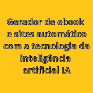 Gerador automático de e-book inteligência artificial - eBooks