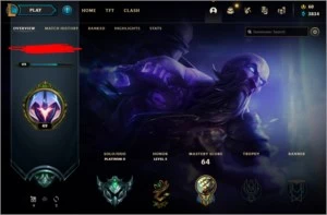CONTA PLAT 2 COM 35 CHAMPS E 10 SKINS - League of Legends LOL